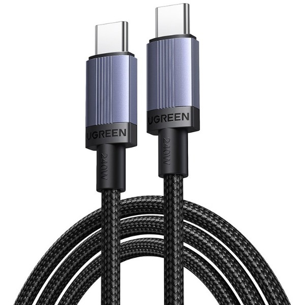 Фото - Кабель UGREEN L528 USB-C to USB-C PD 3.0 100W 2 м Space Gray (65833)